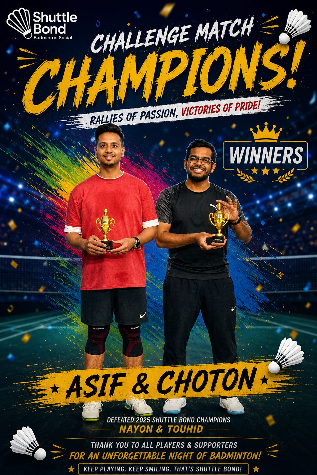 SBC Challenge Match Champions Crowned